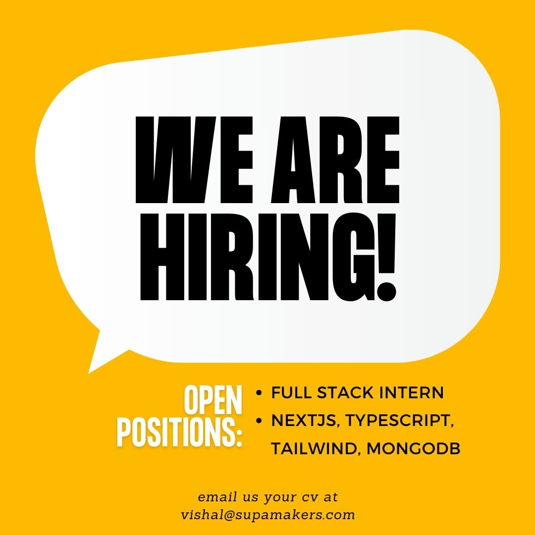 We are hiring